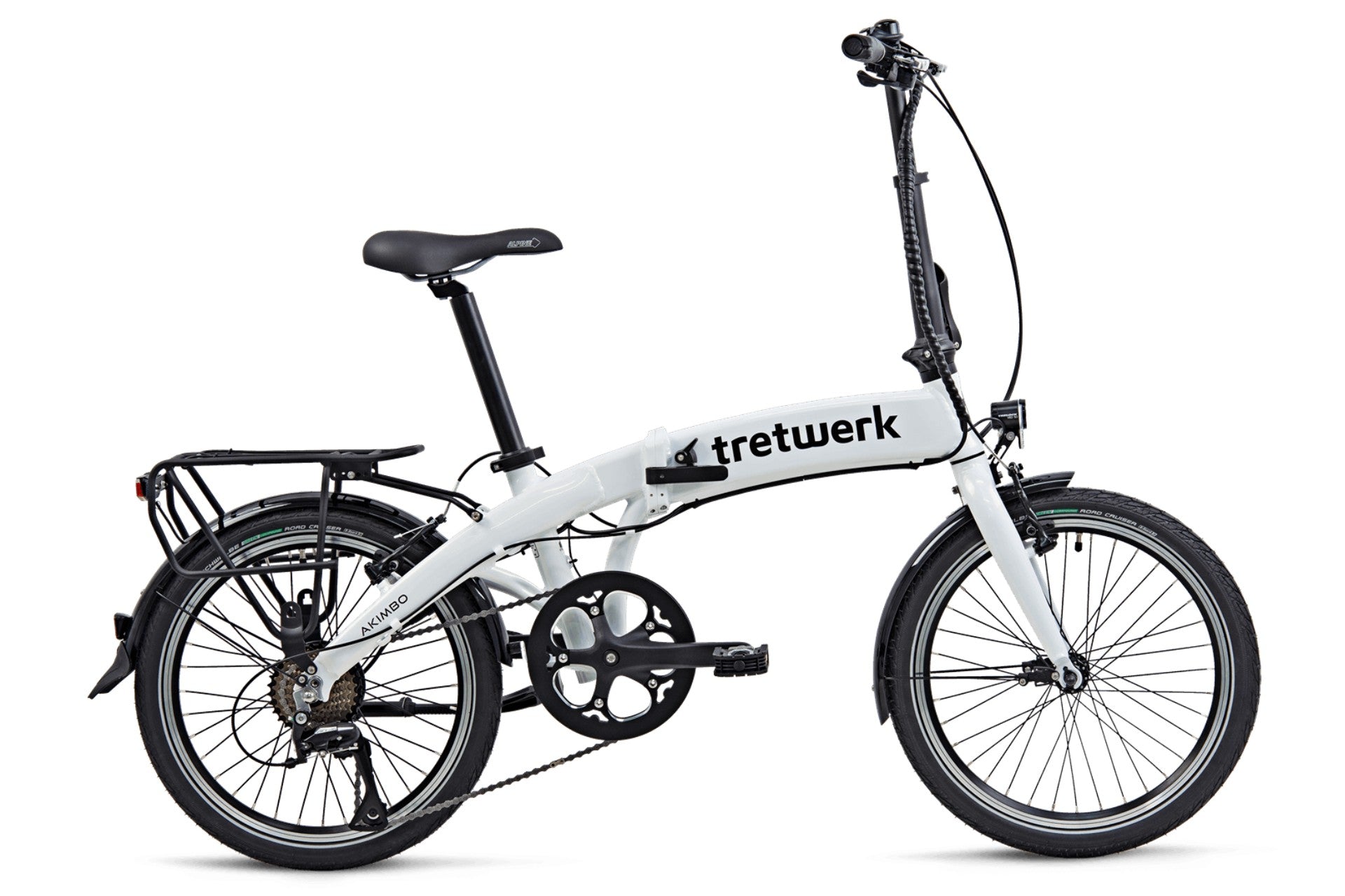 Електрически сгъваем велосипед Tretwerk Akimbo 20" 360 Wh бял